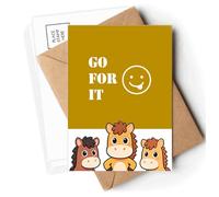 Effort Expression Struggle Meaning Postcards Envelopes Cards Mailing Year Horse