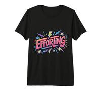 Efforting Focus Silence Mindset Hardwork - Premium T-Shirt