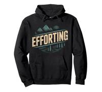 Efforting Focus Silence Mindset Hardwork - Pullover Hoodie