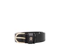 Tommy Hilfiger Women’s 2.5 cm Essential Effortless Leather Belt, Black (Black), 33.5 inches
