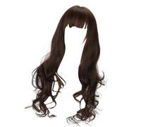 Effortless 5 Second Wear Stretchy Band Wigs Luxurious Shoulder Length Curls For Quick Styling Versatile Long Wavy Wigs With Bangs