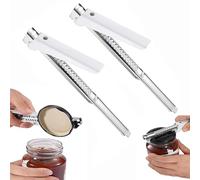 Effortless Arthritis Jar and Can for Seniors, New Can Opener Manual Lid for Restaurants, Adjustable Can Opener, Bars, Elderly, Picnics, Effortless Arthritis for Weak Hands Seniors（White）