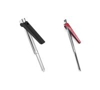 Effortless Arthritis Jar Opener, Bottle Opener for Seniors, Stainless Steel Jar Opener, Multifunctional Adjustable Jar Opener Tool, Easily Opens Bottle Lids for Home Camping Picnic (Black+Red)