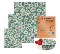 Effortless Beeswax Wraps -Food Wrap Roll | 3 Pack Wax Paper Alternative, Sustainable Solution, Eco-Friendly Reusable Beeswaxs Foodwraps Set for Foods, Zero Waste Storage Solutions, Easy Application