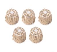 Effortless Bird Nesting with Reusable Holders Cotton & Jute Mix, 1 or 5 Pack for Bird Lovers (5pcs)