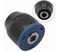 Effortless Bit Changes with The Reliable 10mm Ratchet Self Locking Drill Chuck Compatible with Most Standard Hand Electric Drills (Blue)
