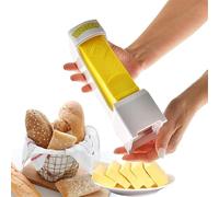 Effortless Butter Slicer with One Click, Miraclew Quality Home Stick Butter Cutter, Portable Cheese Cutter Slicer Single Stick, Cheese Dispenser with Stainless Steel Blade