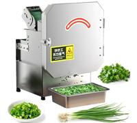 Effortless Electric Vegetable Chopper, Commercial Grade Food Processor for Fast Dicing Peppers, Onions, Green Onions & Leeks Prep Tool for Home Kitchens & Restaurants