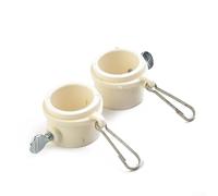 Effortless Flag Movement Set of Two Clip On Rotating Rings for One Inch Diameter Poles