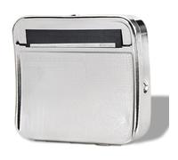 Effortless Home Rolling: Durable Manual Cigarette Machine - All-in-One Design for Quick & Easy Smoking, Durable Steel Construction | Ideal for Beginners & Daily Use (Silver)