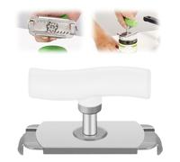 Effortless Jar Opener, 2025 Neu Multifunctional Adjustable Bottle Opener, Can Opener, Easy Open Lid with Adjustable Handle, Solid Kitchen Gadget (White)