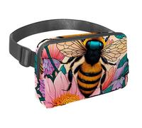 Effortless Outdoor Exploration, Discover The Versatility of our Crossbody Bag, a Travel Waist Pack for Men and Women, Perfect for Running, Walking, Hiking, and Cycling, Color Drawing Bee
