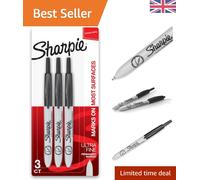Effortless Precision - Sanford Retractable Black Markers, 3 Ultra Fine Pack
