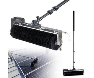 Effortless Solar Panel Cleaning Kit - Automatic Water Fed Pole & Roller Brush Tool for Easy Roof Maintenance, Essential Solar Care Equipment for Optimal Performance