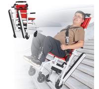 Effortless Up and Down Stairs Chair,Folding Portable Chair Stair,Electric Crawler Stair Climber,Elderly Stair Lift Chair,for Up and Down Stairs,for Elderly Patient,Load 169Kg 13ah