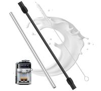Effortlessly replace the milk hose of your Siemens EQ6 fully automatic coffee machine with our high-quality milk hose set. This complete package contains a durable milk hose, a rust-proof