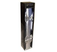 EFG Housewares Christmas 'Fill your Own' 32cm Gift Cracker with Tag - Silver