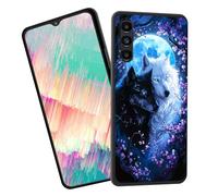 EFGWSDER for Galaxy A27 5G Case,Slim Shockproof TPU Soft Rubber Silicone Cover Phone Case for Samsung Galaxy A27 5G 6.7 inch 2026,Wolf Love in Moonlight