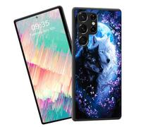 EFGWSDER for Galaxy S26 Ultra Case,Slim Shockproof TPU Soft Rubber Silicone Cover Phone Case for Samsung Galaxy S26 Ultra 6.9 inch 2026,Wolf Love in Moonlight