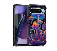 EFGWSDER for Google Pixel 10/Pixel 10 Pro 6.3" 2025 Case,[Dual Layer][10 FT Military Grade Drop Protection] Heavy Duty Shockproof Case,Magic Mushrooms