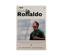 efhavce Cristiano Ronaldo Poster Canvas Poster Wall Art Decor Print Picture Paintings for Living Room Bedroom Decoration 12x18inch(30x45cm)
