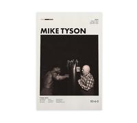 efhavce Mike Tyson En Cus D'Amato Frameloze Poster Canvas Poster Wall Art Decor Print Picture Paintings for Living Room Bedroom Decoration 12x18inch(30x45cm)