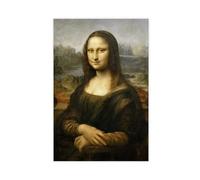 efhavce Mona Lisa Smile Poster Canvas Poster Wall Art Decor Print Picture Paintings for Living Room Bedroom Decoration 12x18inch(30x45cm)