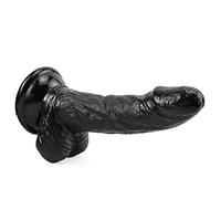 EFHJSUIR 6 Inches of Soft and Flexible Silicone, Skin-Friendly and Waterproof, Black, Suitable for Beginners