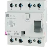 EFI-P4 25A/30mA AC Type Differential Circuit Breaker 25A 4P 4M