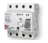 EFI-P4 40A/30mA/A Residual Current Circuit Breaker 40A 4P 4M