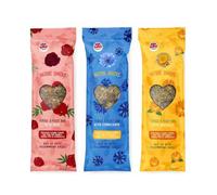 EFICCI Small Animal Treat Bundle - Forage & Feast Bars (3 x 60g) - Marigold, Rose & Cornflower - Natural Variety Pack for Rabbits, Guinea Pigs & Chinchillas with thank you card