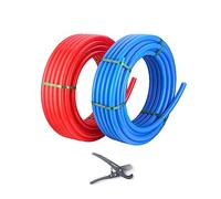 EFIELD 1/2 inch 2 x100 ft Pex-A Pipe/Tubing Blue & Red 200 ft Length for Potable Water-for Hot/Cold Water-Plumbing Applications, with Free Pipe Cutter,(XRB100)