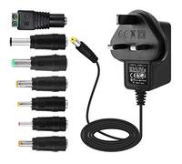 EFISH DC 12V 1A 12W Power Supply Adapter,Cord for Power Plug for 12V Small Electronic Equipment,LED Strips,WiFi Routers,CCTV Camera,Hub,Telekom,Speedport,Scanner,Switch,Door Bell+7 Different Plugs