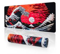 EFISH Gaming Mouse Mat Large Mouse Pad (31.5" x 11.8") Washable Laptop Desk Pad, Japanese Keyboard Pad, Non-Slip Rubber Base Desk Mat for Macbook, PC, Laptop, Office