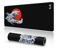 EFISH Gaming Mouse Mat Large Mouse Pad (31.5" x 11.8") Washable Laptop Desk Pad, Japanese Keyboard Pad, Non-Slip Rubber Base Desk Mat for Macbook, PC, Laptop, Office