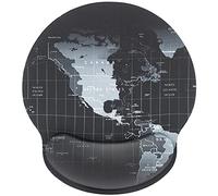 EFISH-Mouse Mat Ergonomic Mouse Pad with with Memory Foam Rest,Personality Map,Pain Relief Comfort Pad,with Non-Slip Rubber Base,Suitable for Computer,Office,Home