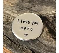 EFLAL Heartfelt Pewter Pocket Tokens, Hand Stamped Personalized Pewter Pocket Token, Pocket Token for Your Significant Other, Inspirational Gifts for Loved Ones (D)