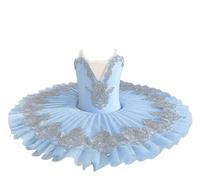 EFLALYHG Professional Ballet Tutu For Girls Kids Ballerina Party Ballet Dance Costumes Girls Platter Pancake Tutu Ballet Swan Lake Tutu Costumes for Performance,A1,120