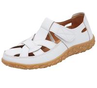 EFLALYHG Womens Leather Orthopedic Sandals, Non-Slip Casual Roman Sandals,Summer Casual Hollow Hole Holiday Beach Gladiator Shoes,White,2 UK