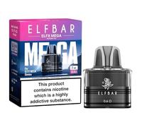 EFLBAR ELFX MEGA Pod [0.6 Ohm] 1 Pack - COMPATIBLE WITH: ELFX MEGA Pod Kit - RDTL Vaping, Side Fill, QUAQ Dual Mesh Coil - Nicotine Free