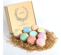 Efloral 9pcs 4.2oz Bath Bombs Gift Set Handmade Fizzy Bath Bomb with Essential Oils Bubble and Spa Bath Sets for Women Gifts, Christmas Gifts, Gifts for Women