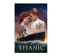 Eflormes Titanic Movie Vintage Posters Decorative Painting Canvas Wall Art Office Bedroom Study Living Room Recreation Club Posters Gifts, 40x60（cm） 16x24(in)