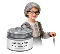 Efly Temporary Silver Gray Hair Wax Pomade for Men and Women Luxury Coloring Mud, Washable Treatment with All-Day Hold. Non-Greasy Matte Hairstyle Ash for Party and Cosplay