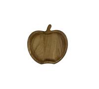 EFO Decorative Wooden Snack Tray | Wooden Serving Tray Handcrafted from Natural Oak in Charming Design | Serving Platters for Nuts, Tapas and Fruits | Small Serving Platter | Apple Shape