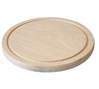 EFO Round Chopping Board ⌀20cm | Natural Wooden Plate for Gentle Cutting and Knife Protection | Circular Serving Board for Stylish Food Presentation | Wooden Bread Tray for Kitchen | Beechwood