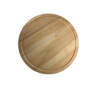 EFO Round Chopping Board ⌀35cm | Natural Wooden Plate for Gentle Cutting and Knife Protection | Circular Serving Board for Stylish Food Presentation | Wooden Bread Tray for Kitchen | Beechwood