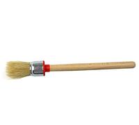 EFO Round Paint Brush Ø 25 mm | Paint Brush with Natural & Synthetic Bristle Blend | Furniture Paintbrush for Chalk Paint, Wax, Varnish, and Oil | Wax Brushes for Furniture | Ergonomic Wooden Handle