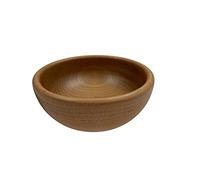 EFO Wooden Bowl 16 cm | Bowl for Fruit or Salad Made of Rustic Beechwood | Wooden Dish for Snacks, Serving or Decor | Ideal for Kitchen, Picnic, Dining or Gift Use | Natural Finish