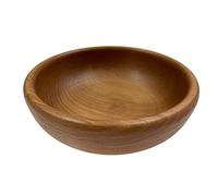 EFO Wooden Bowl 18 cm | Bowl for Fruit or Salad Made of Rustic Beechwood | Wooden Dish for Snacks, Serving or Decor | Ideal for Kitchen, Picnic, Dining or Gift Use | Natural Finish