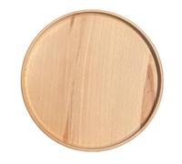 EFO Wooden Plate 23 cm | Serving Tray Made of Solid Beech Wood | Wooden Serving Platter Perfect for Serving Snacks, Cheese and Fruit at Home, Parties or picnics | Snack Tray Versatile and Decorative